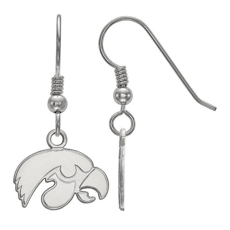 LogoArt Sterling Silver 14k Gold Plated Iowa Hawkeyes XS Dangle Earrings, Womens Product Image