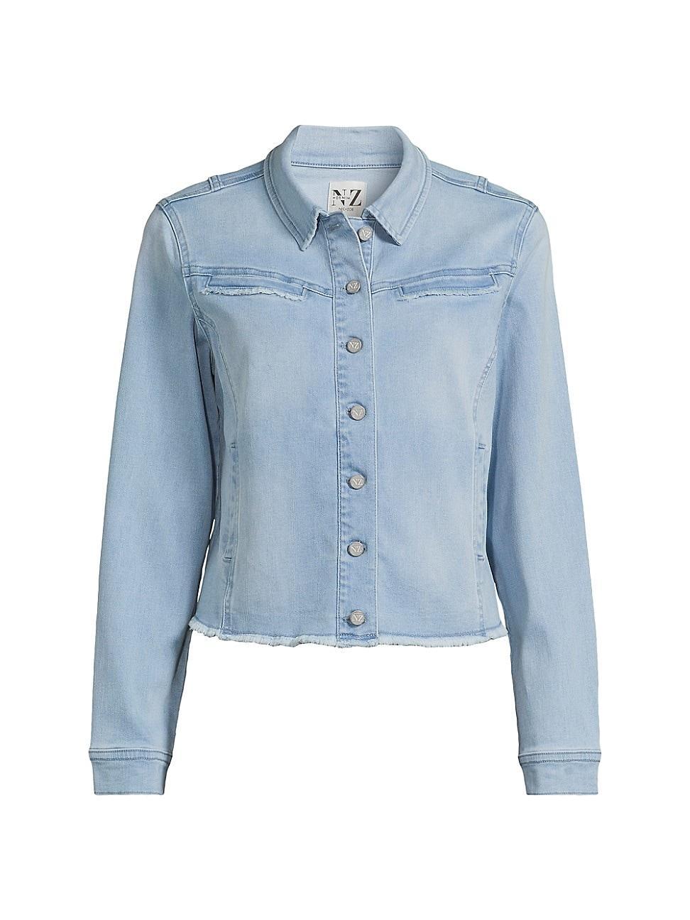 Womens Fringe Detail Denim Jacket product image