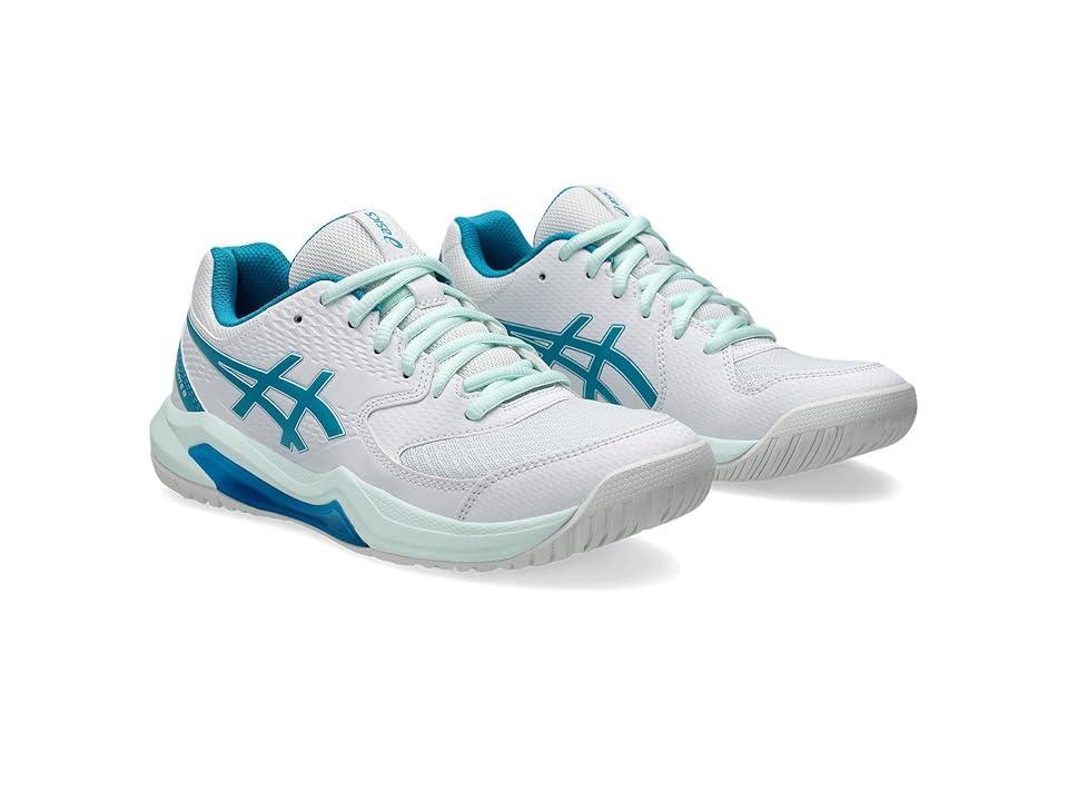 ASICS Women's GEL-Dedicate 8 Tennis Shoe Teal Blue) Women's Shoes Product Image