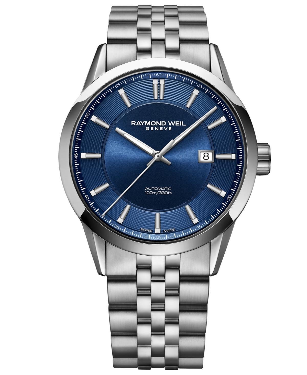 Raymond Weil Mens Swiss Automatic Freelancer Stainless Steel Bracelet Watch 42mm Product Image