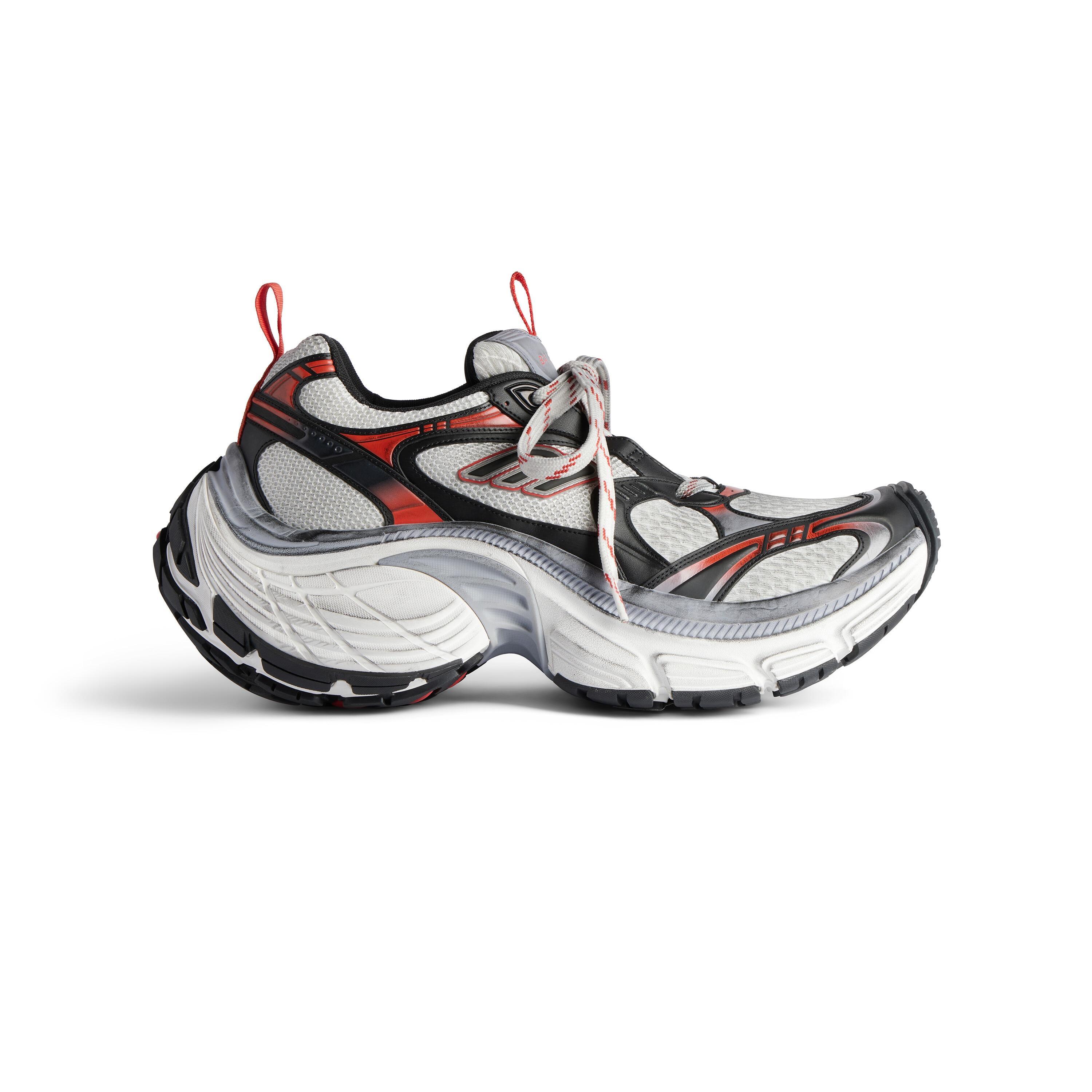 Men's 10xl Sneaker in Grey/white/red Product Image