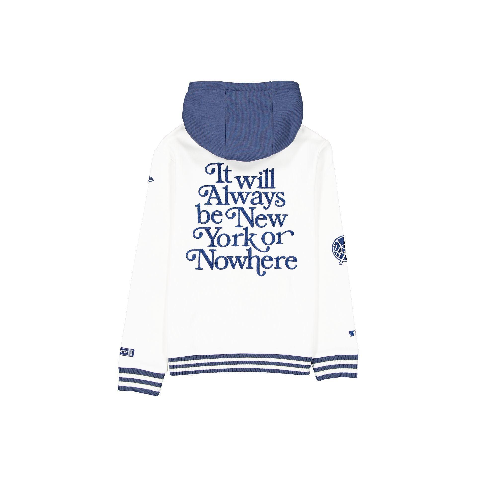 New York or Nowhere x New York Yankees White Youth Hoodie Male Product Image