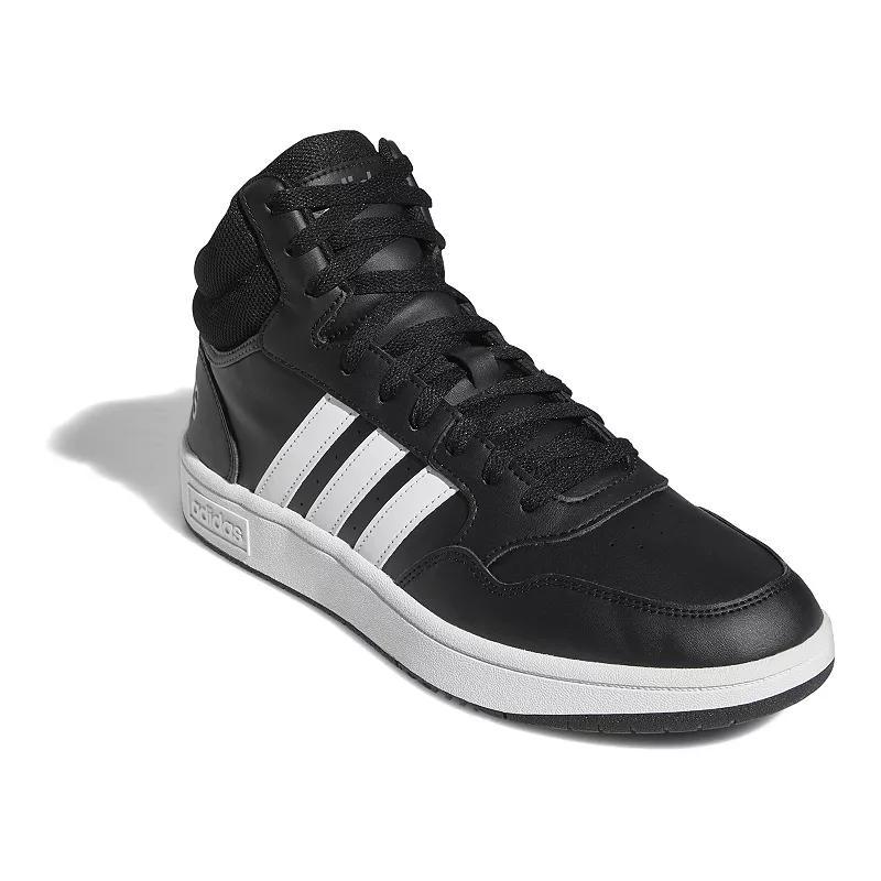 adidas Mens adidas Hoops 3.0 Mid - Mens Shoes Core Black/Grey/White Product Image