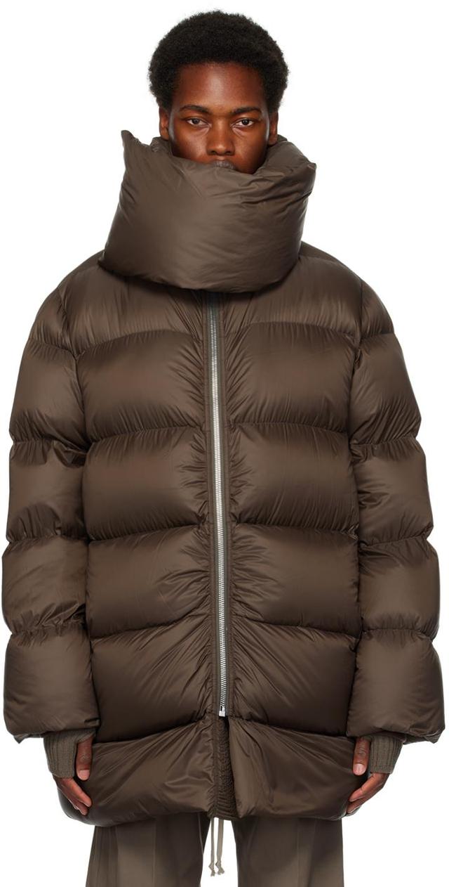 Brown Mountain Down Jacket In 04 Brown Product Image