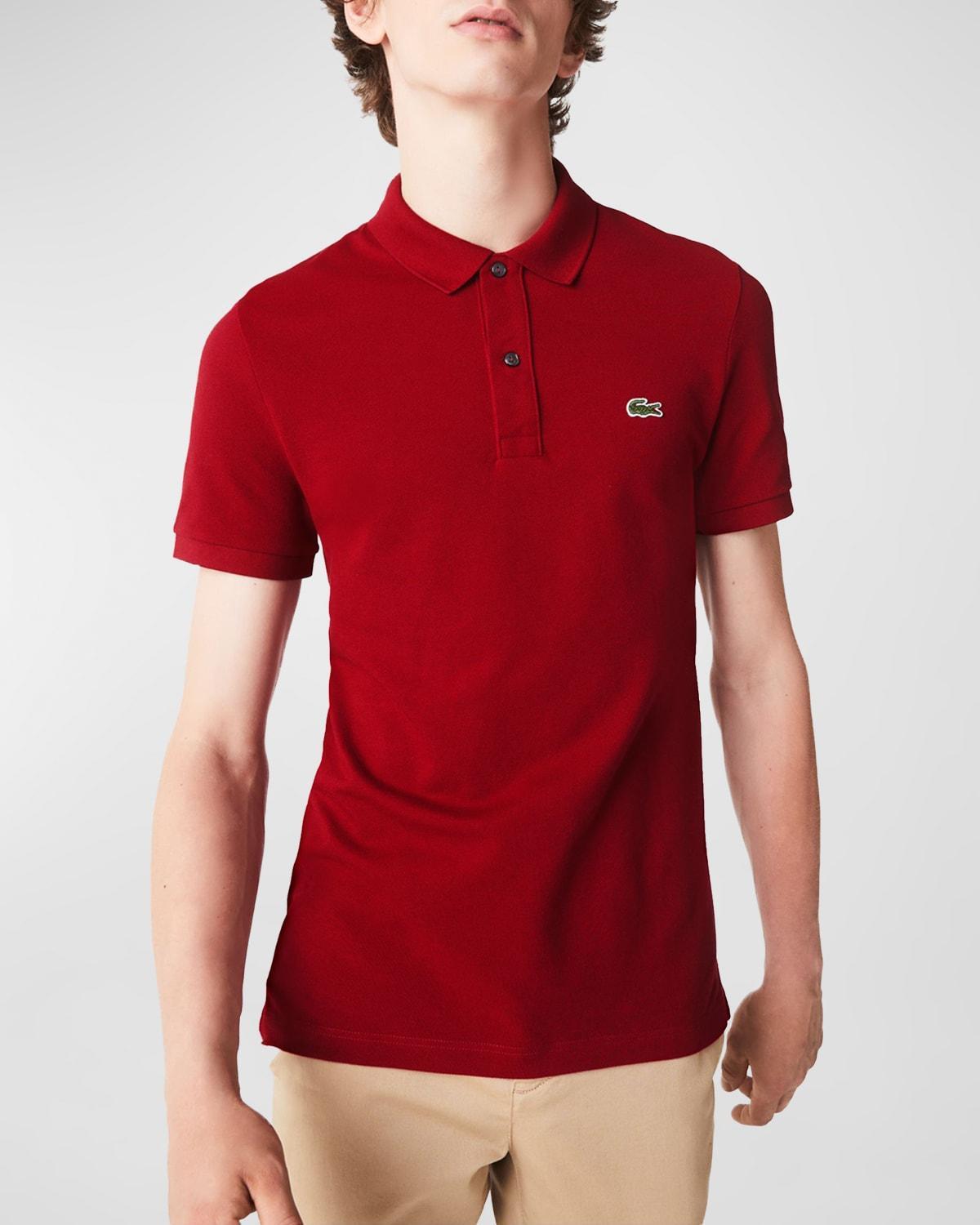 Lacoste Short Sleeve Slim Fit Pique Polo Men's Short Sleeve Pullover Product Image