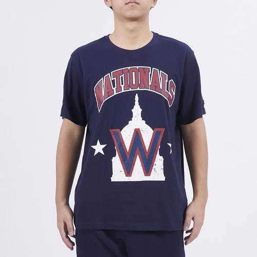 Pro Standard Mens Pro Standard Washington Nationals GTP SJ T-Shirt - Mens Navy/Red Product Image