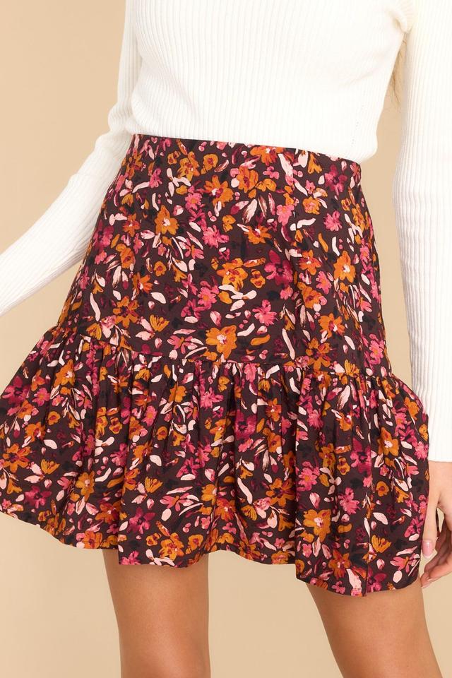 Sorrento Floral Print Mini Skirt Product Image