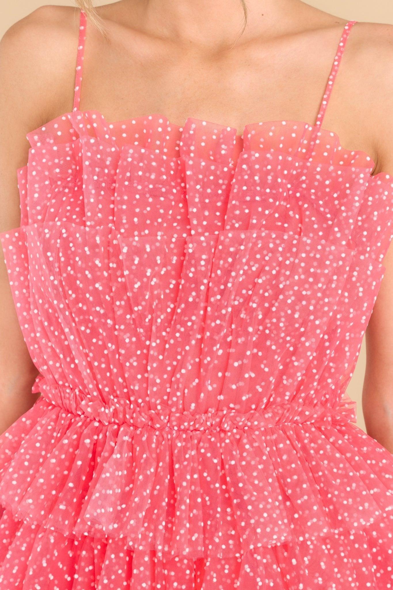 Too Pretty For You Coral Dress Product Image