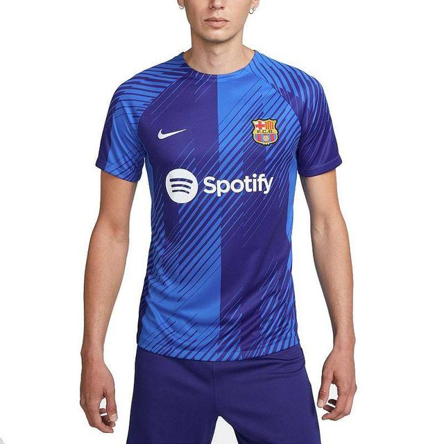 Mens Nike Blue Barcelona 2023/24 Academy Pro Pre-Match Top Product Image