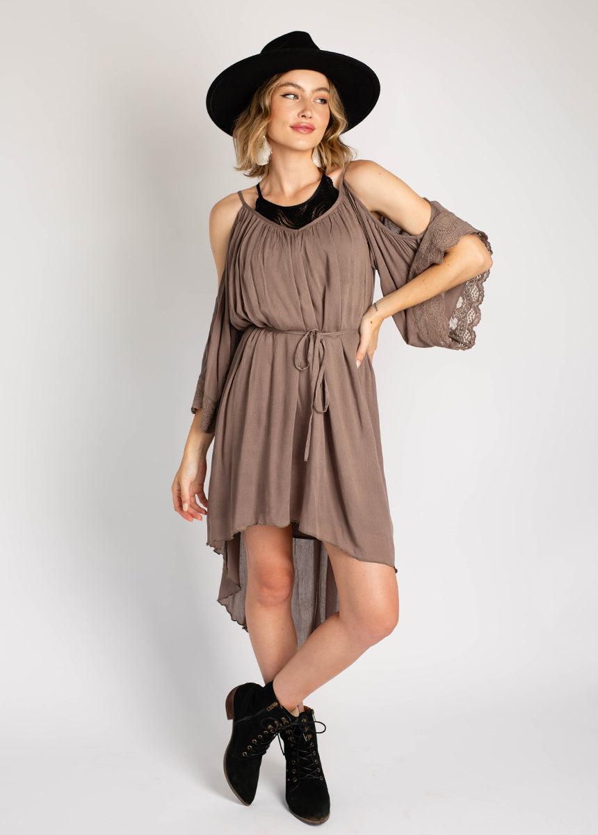 Dela Dress in Taupe Product Image