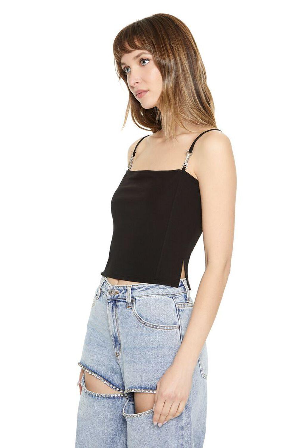 Cropped Zip-Back Cami | Forever 21 Product Image