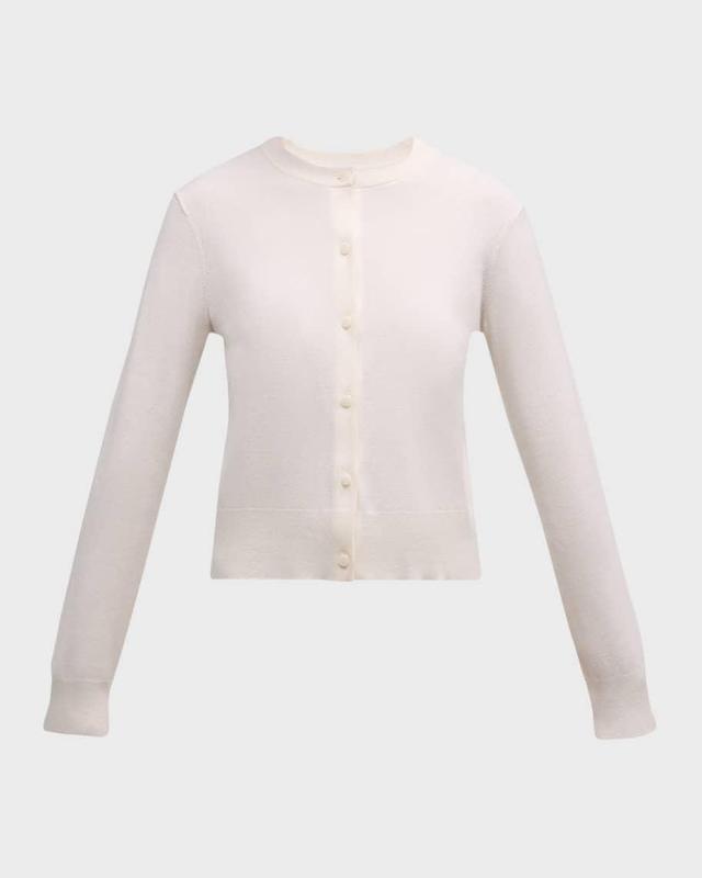 Wool Cashmere Shank-Button Cardigan Product Image