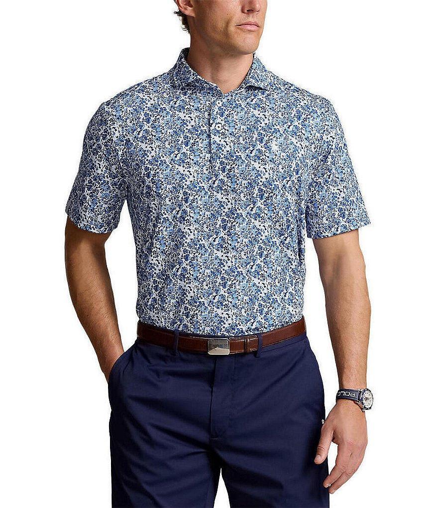 Polo Ralph Lauren RLX Golf Classic-Fit Performance Stretch Floral Print Short Sleeve Polo Shirt Product Image