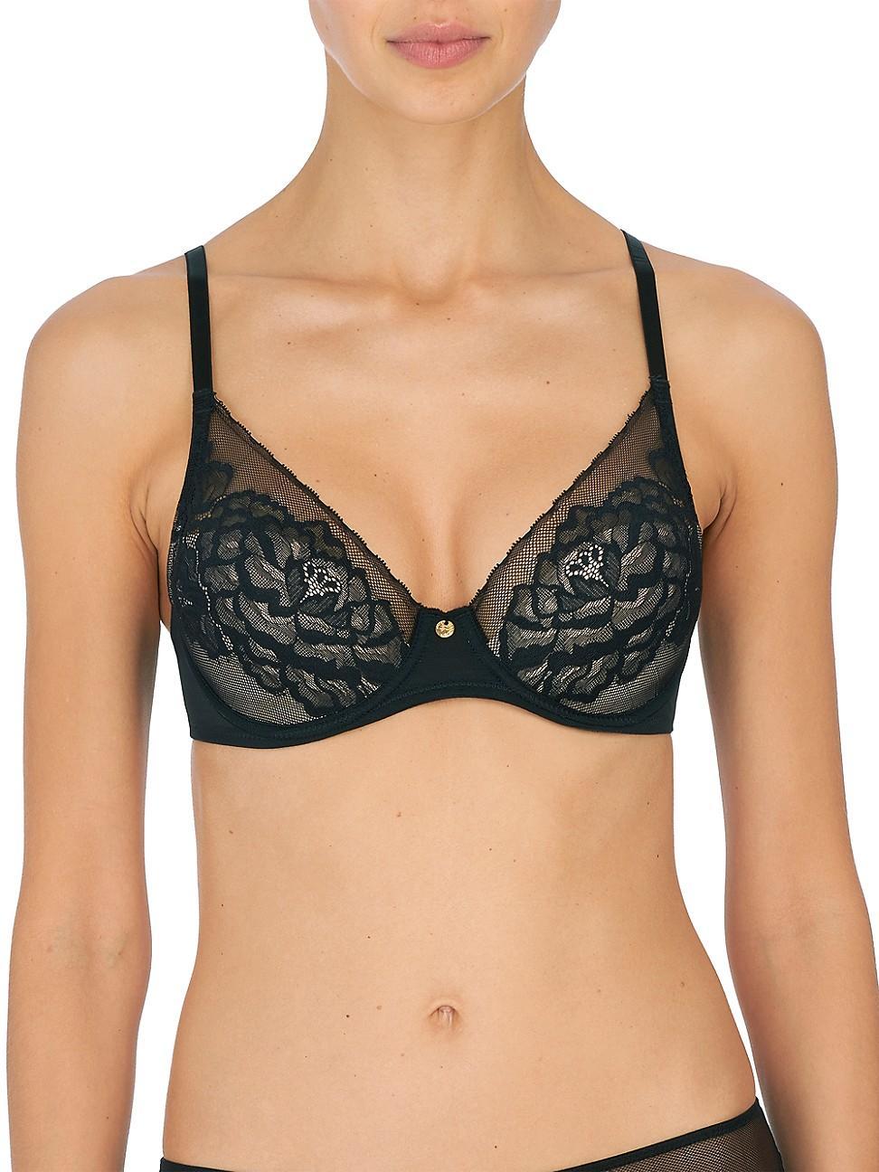 Womens Flora Lace Plunge Bra Product Image