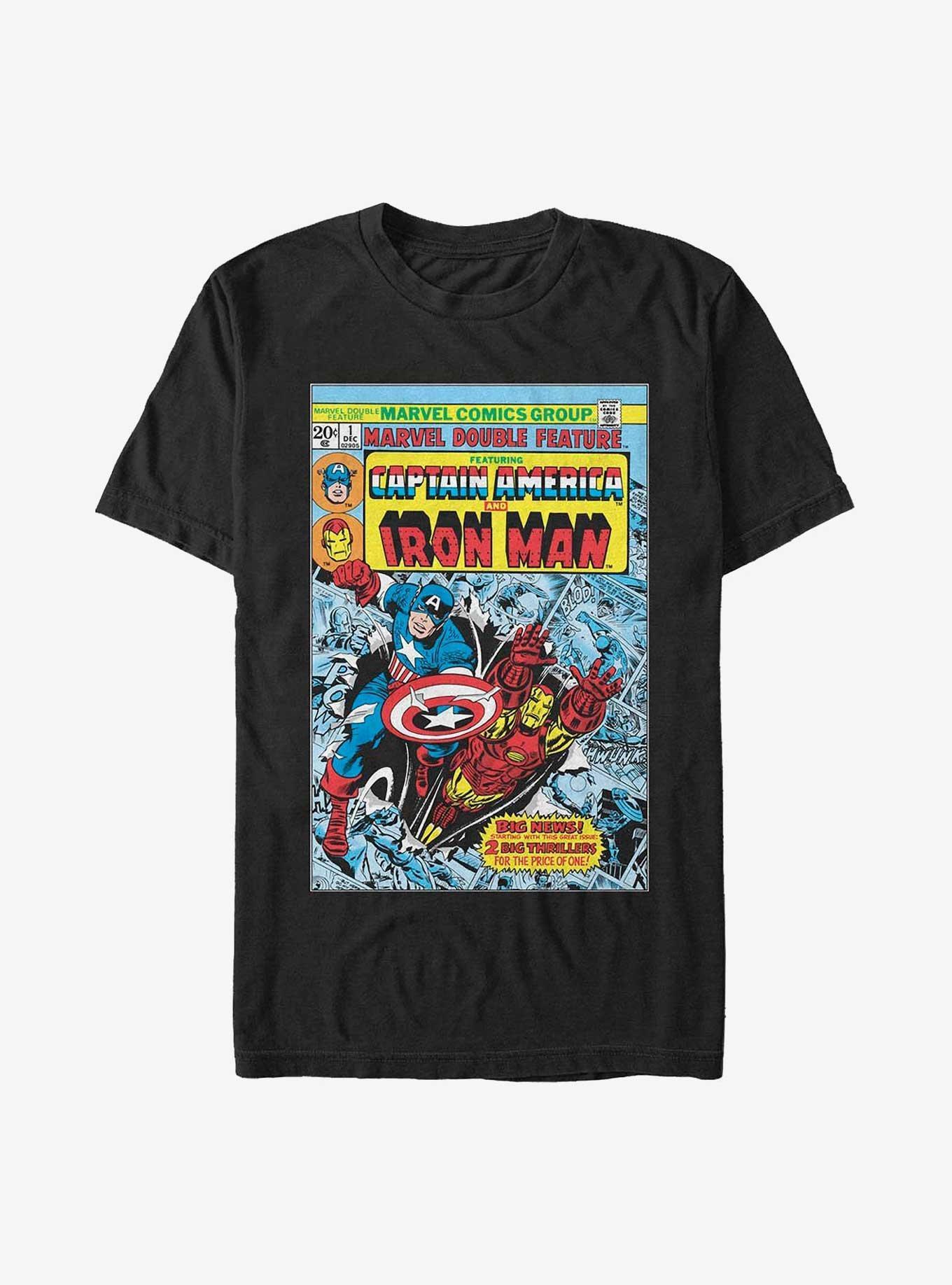 Marvel Avengers Captain America & Iron Man T-Shirt Product Image