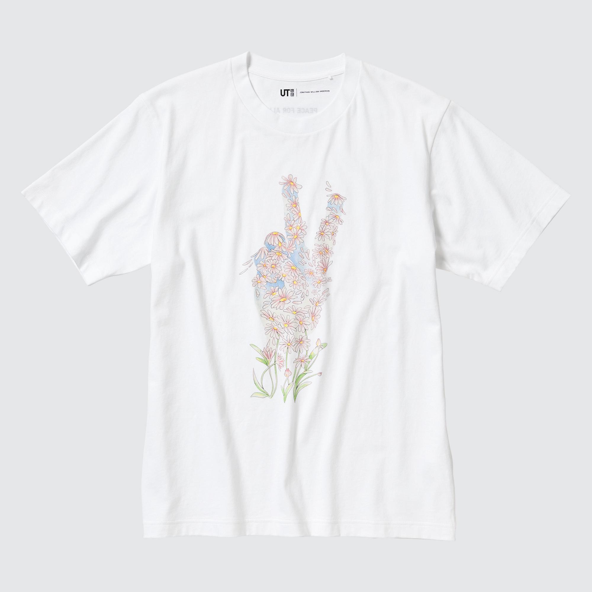 Peace For All Short-Sleeve Graphic T-Shirt (Jw Anderson) White XL UNIQLO US Product Image