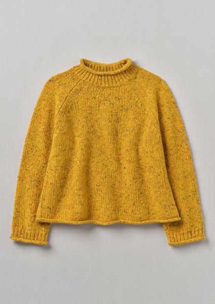 Orla Donegal Wool Sweater | Mimosa Yellow Product Image