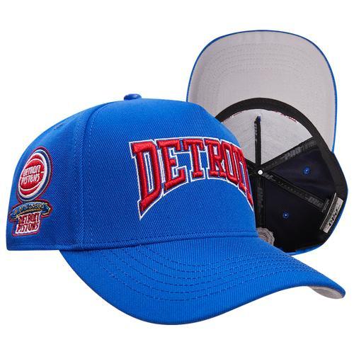 Pro Standard Mens Pistons Crest Emblem Flatbrim Snapback - Blue/Blue Product Image