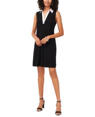 Msk Womens Contrast-Trim Sleeveless Dress Product Image