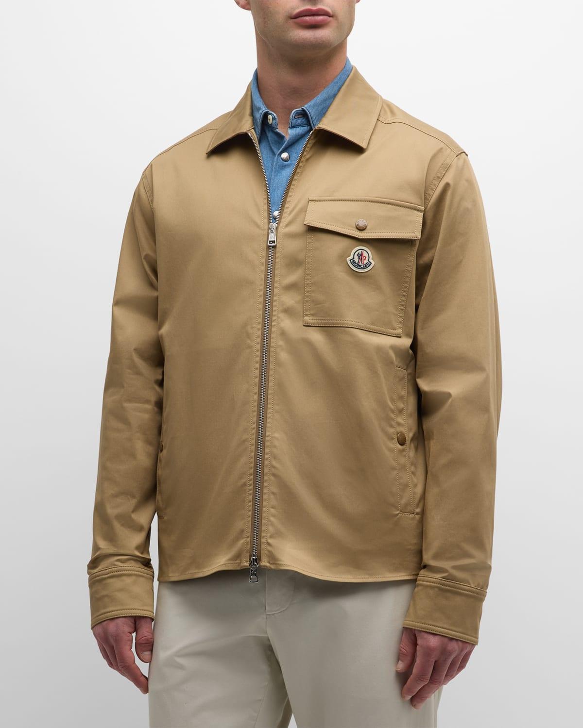 Mens Stretch Cotton Shirt Jacket Product Image