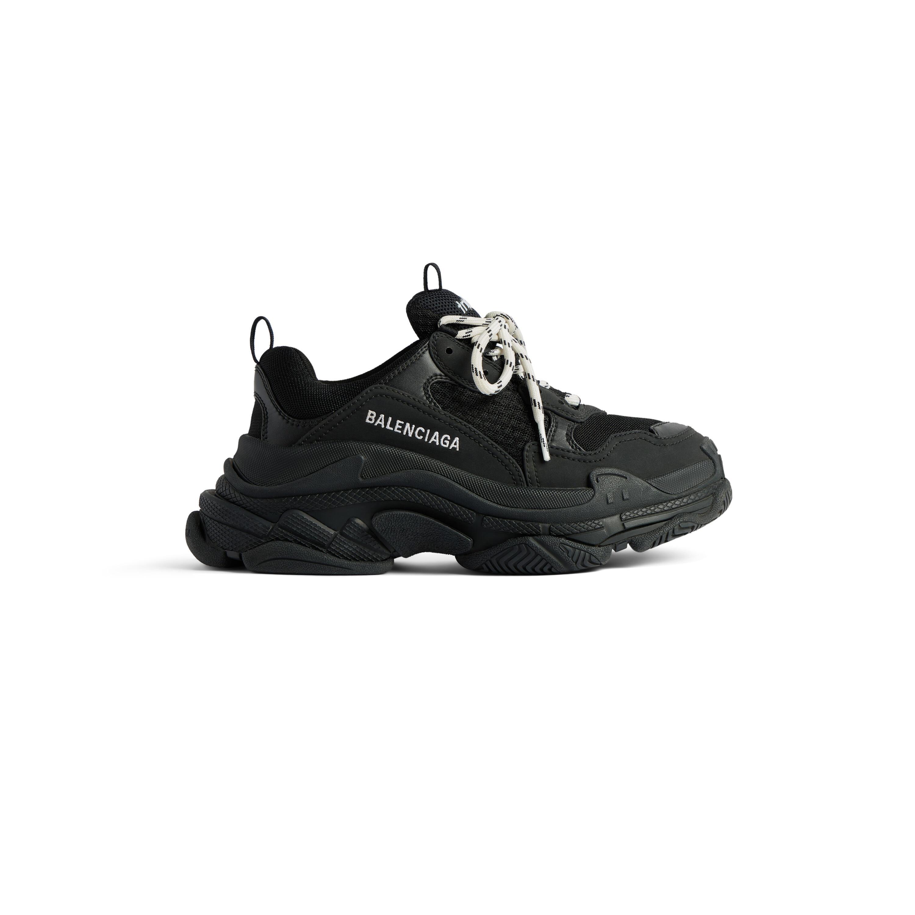 Women's Triple S Sneaker in Black Product Image