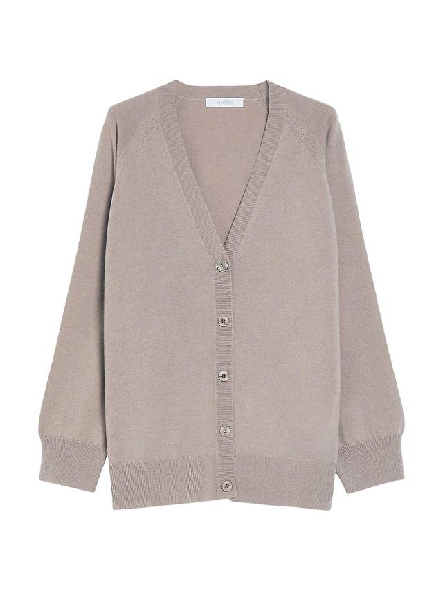 Womens Ampezzo Wool-Blend V-Neck Cardigan Product Image