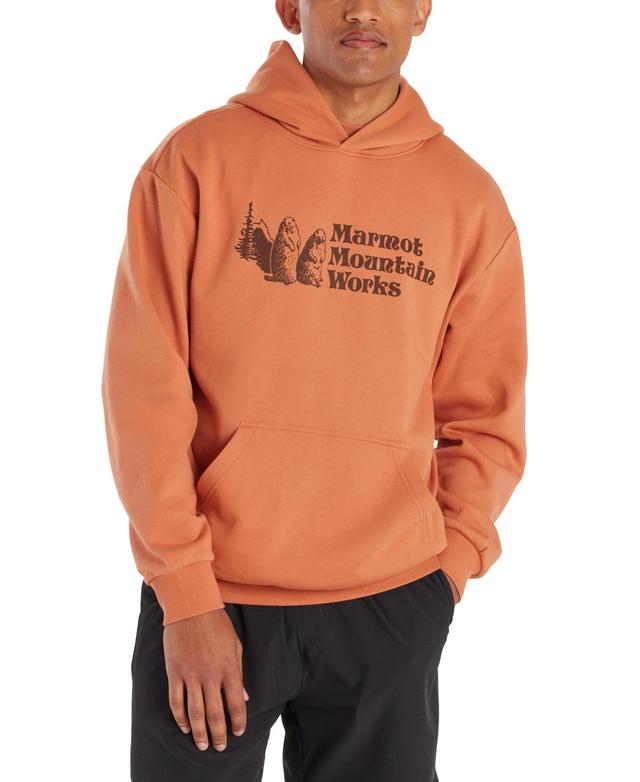 Marmot Mens Mountain Works Printed Fleece Hoodie Product Image