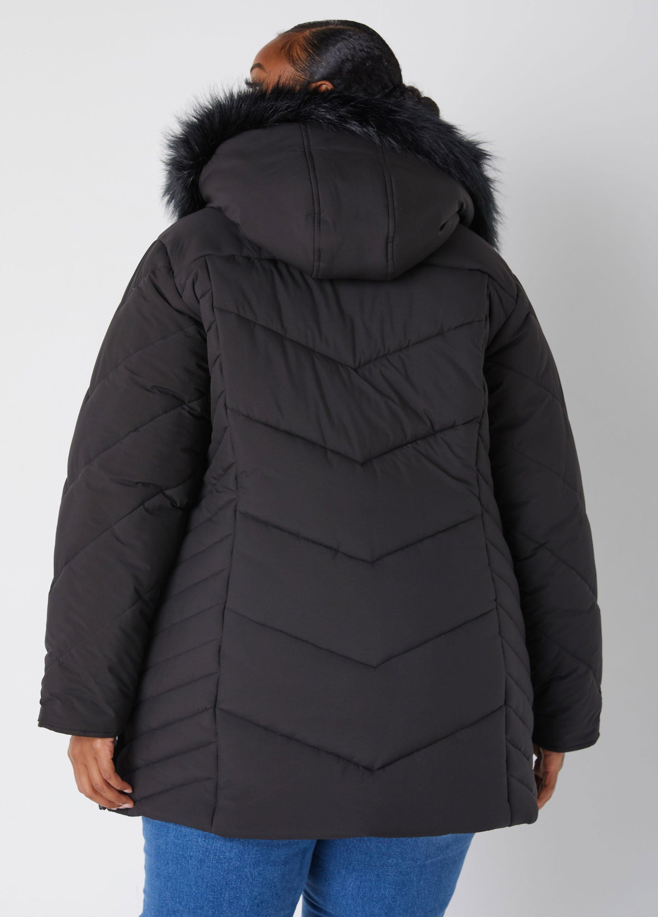 Snap Detailed Hooded Puffer Coat Product Image