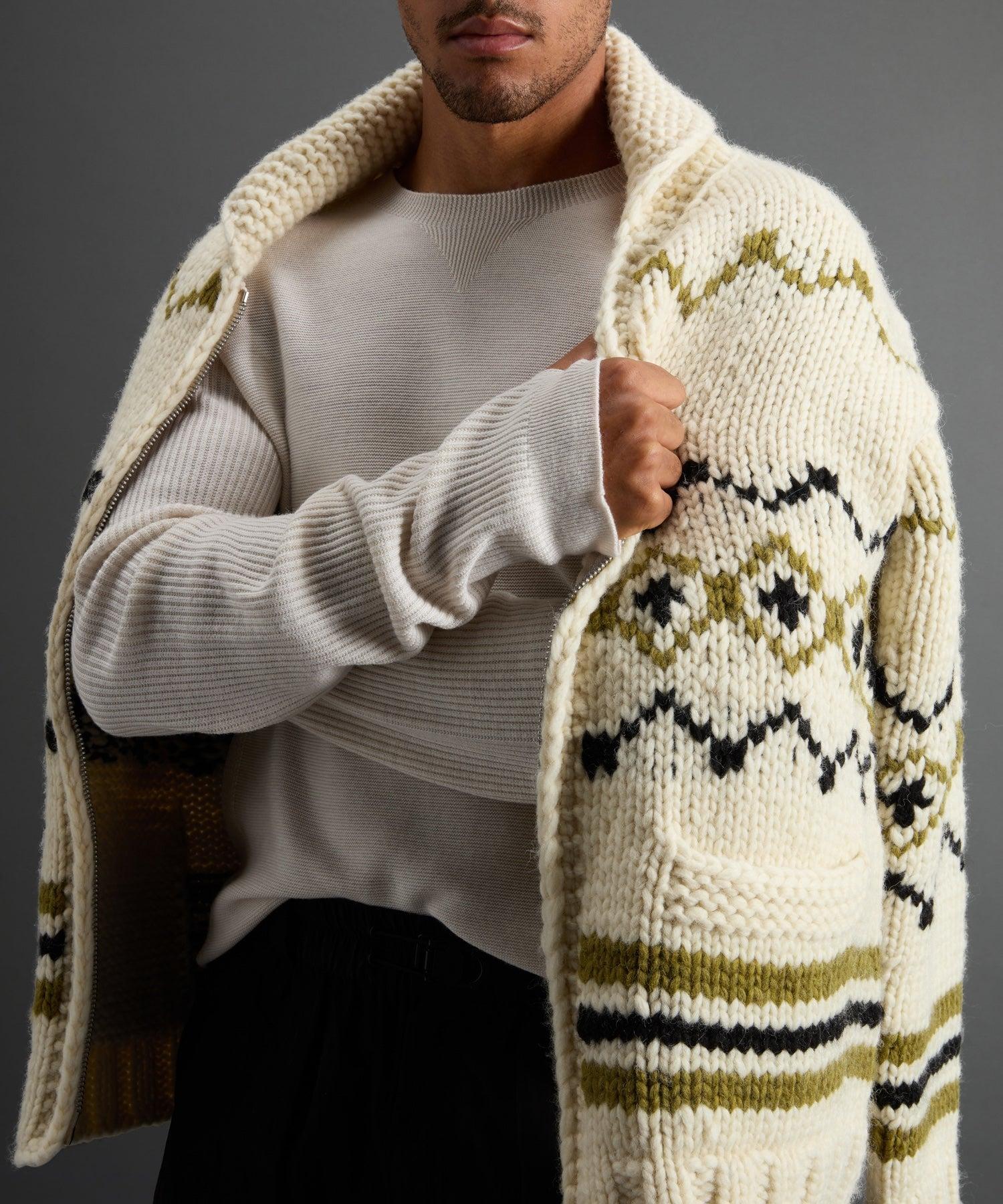 Todd Snyder X Woolrich Technical Merino Crewneck in Cream Product Image