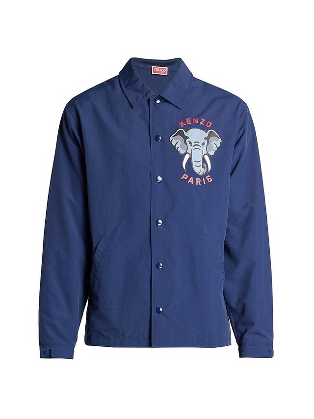 Mens Logo Elephant Coach Jacket Product Image