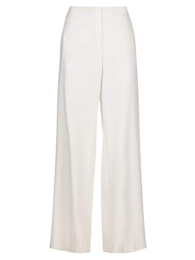 Preston High-Rise Wide-Leg Crepe Pants Product Image