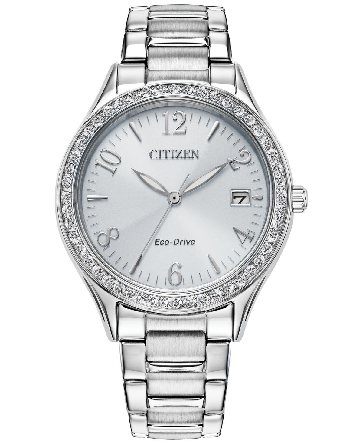 Citizen Womens Eco Drive Classic Stainless Steel Bracelet Watch 34mm Womens Shoes Product Image