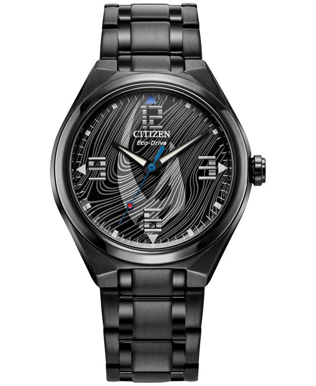 Citizen Mens Star Wars Collection Mandalorian Three Hand Black Stainless Steel Bracelet Watch Product Image