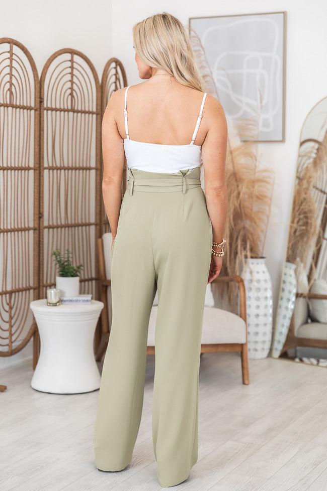 Sweet Gesture Green Paperbag-Waist Jumpsuit FINAL SALE Product Image