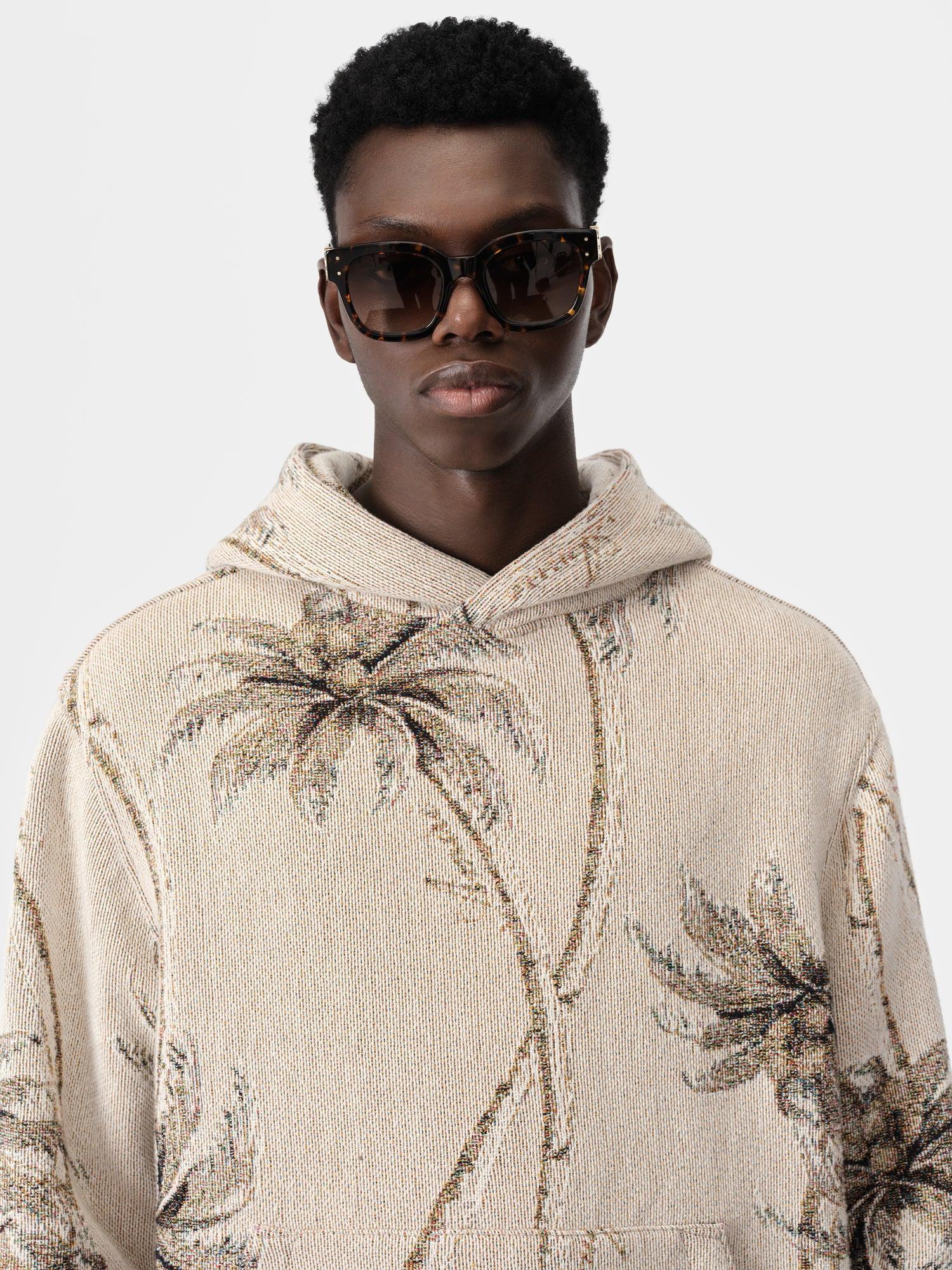 TWISTED PALMS TAPESTRY HOODIE - Alabaster Male Product Image