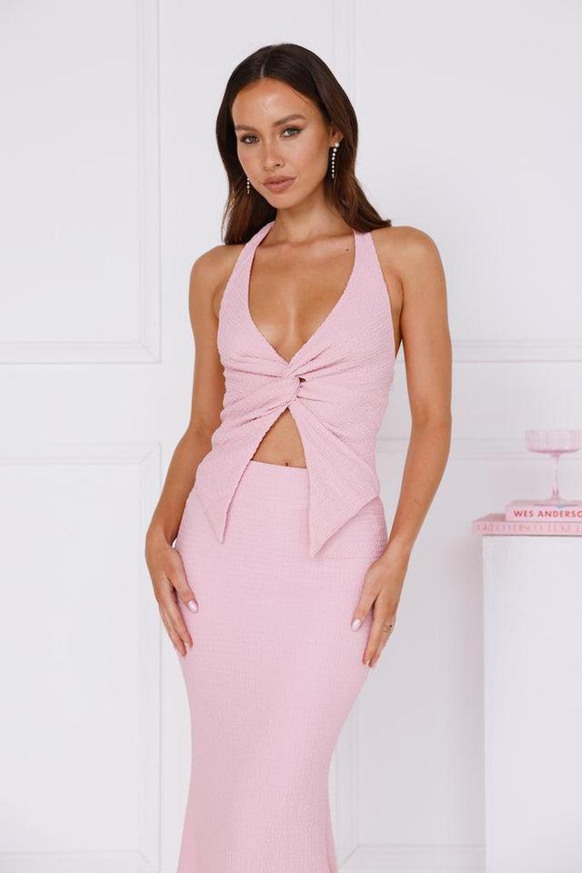 Coral Cove Halter Top Pink Product Image