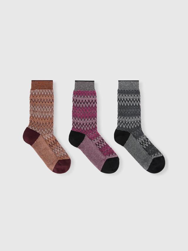 Set of 3 zig zag socks Product Image