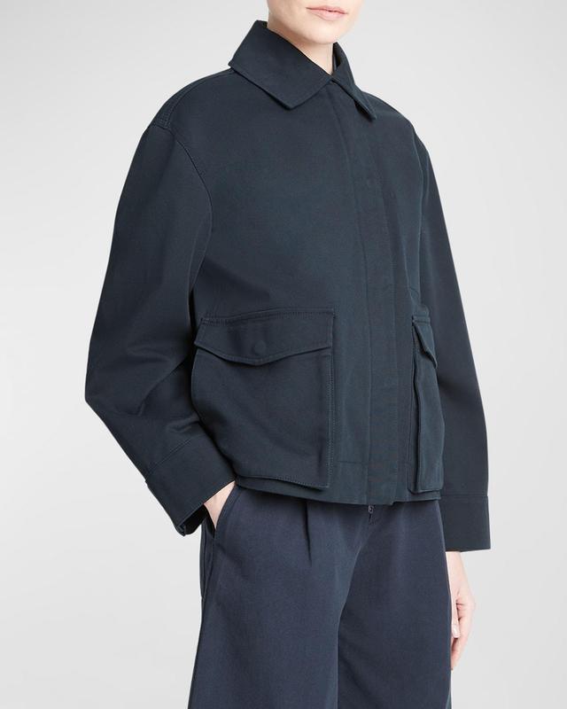 Utility Poplin Zip-Front Jacket Product Image