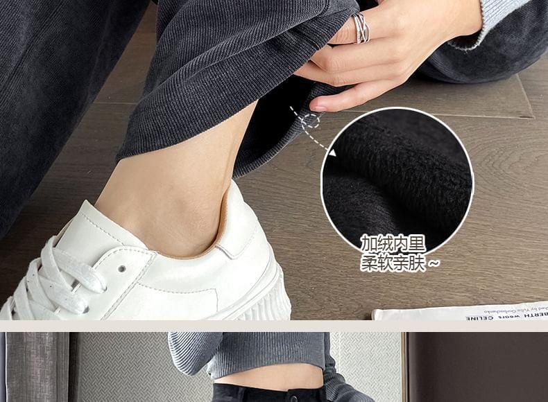 High Waist Plain Wide Leg Slacks (Various Designs) Product Image