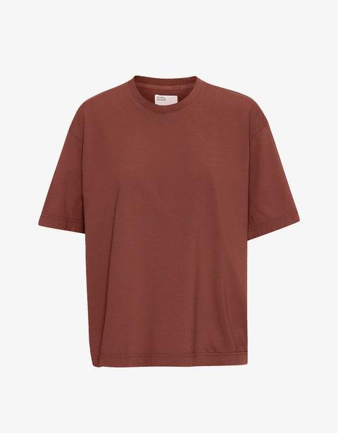 Oversized Organic T-Shirt - Cinnamon Brown Product Image