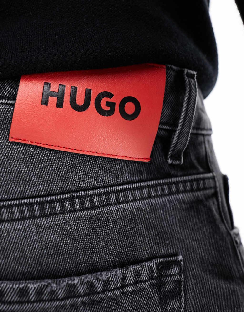 HUGO RED 340 straight jeans in washed black Product Image