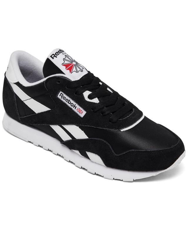 Reebok Womens Classic Nylon Casual Sneakers from Finish Line - Black Product Image