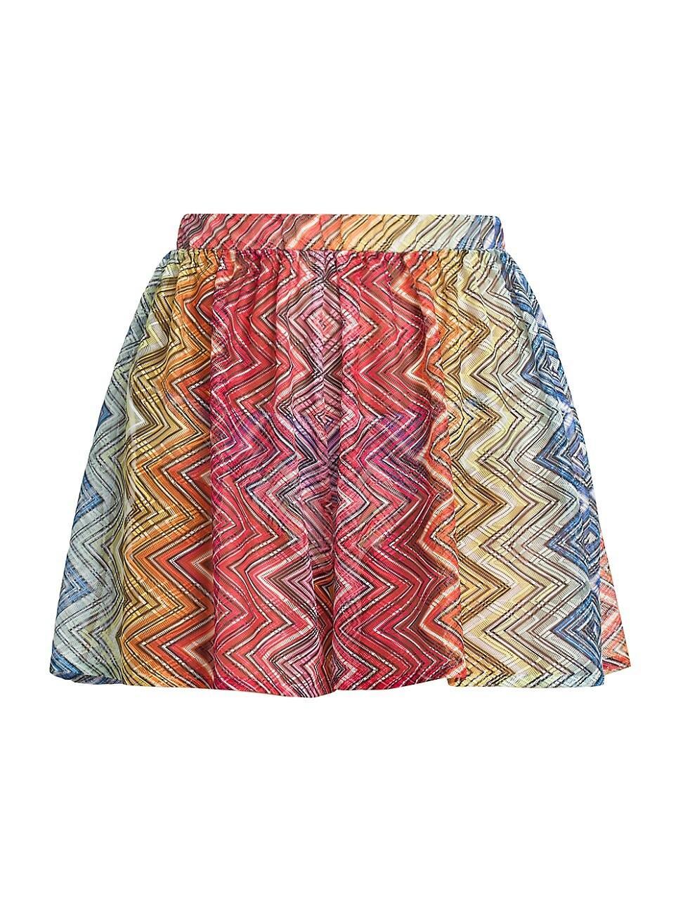 Womens Elasticized Knit Zigzag Shorts Product Image