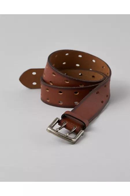 AEO Double-Prong Leather Belt Mens Product Image