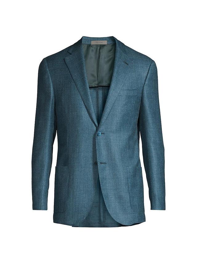 Mens Tailored Silk-Blend Blazer Product Image