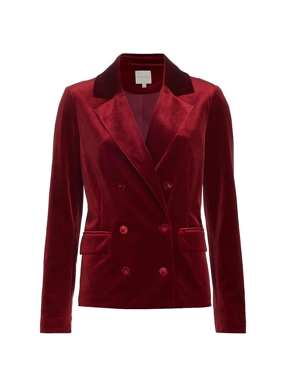 Womens Amore Velvet Blazer Product Image