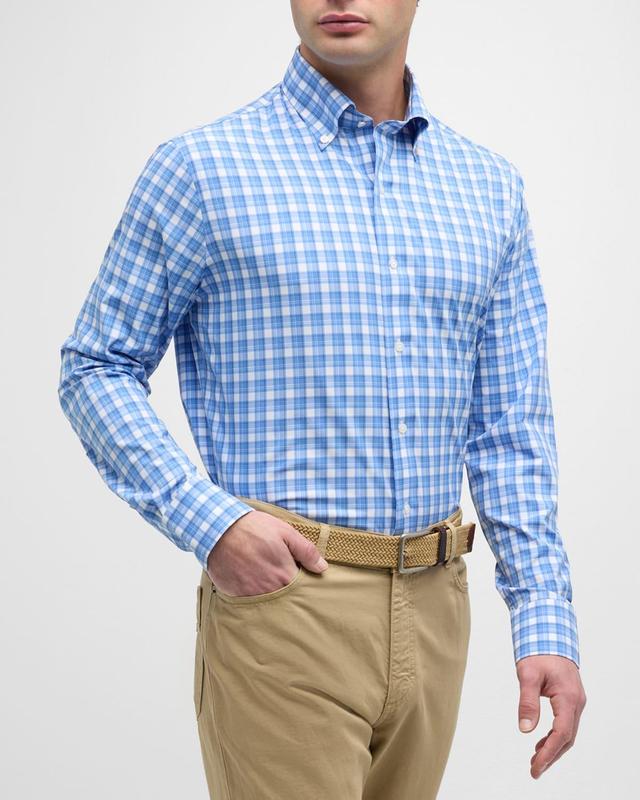 Mens Joplin Plaid Performance Poplin Sport Shirt Product Image