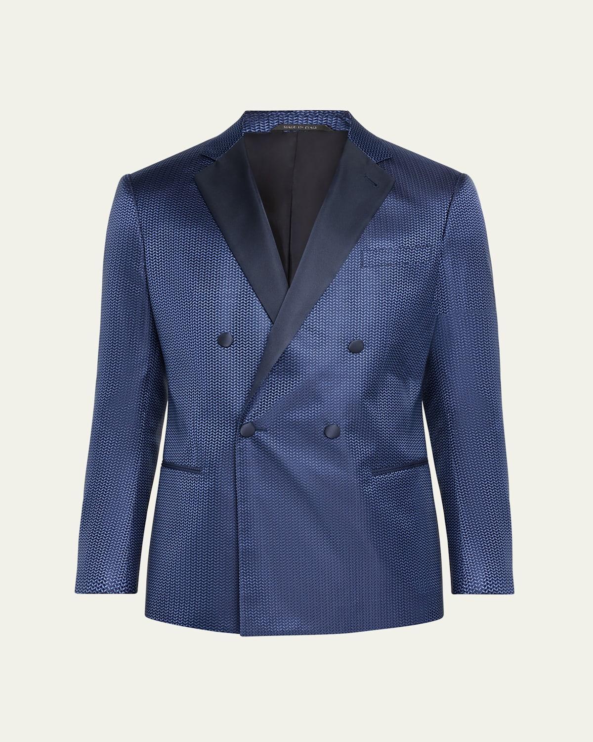 Mens Chevron Double-Breasted Dinner Jacket Product Image