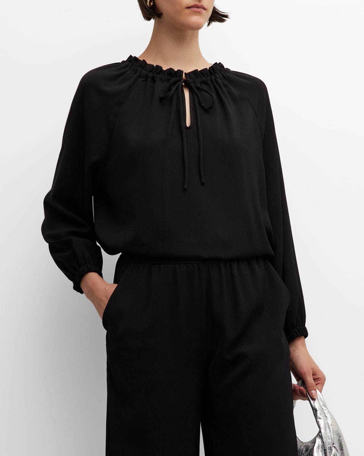 Emporio Armani Tie Neck Blouse Product Image