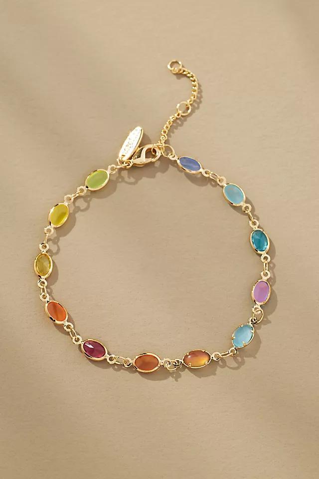 Infinity Glass Stone Bracelet Product Image